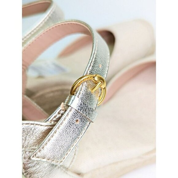 Cole Haan Cloudfeel Women's Espadrille Wedge Heels Linen Size 8 (MSRP $160) - Picture 5 of 9